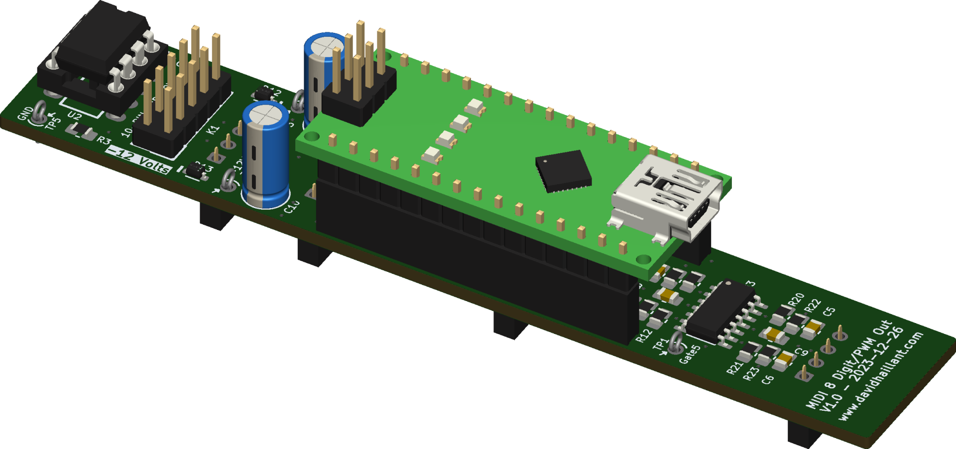 Rear PCB, bottom view