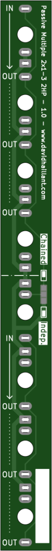 PCB Bottom Side render