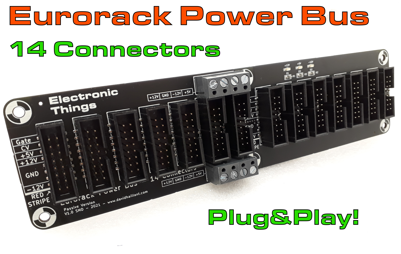 Eurorack Power Bus 14 - SMD